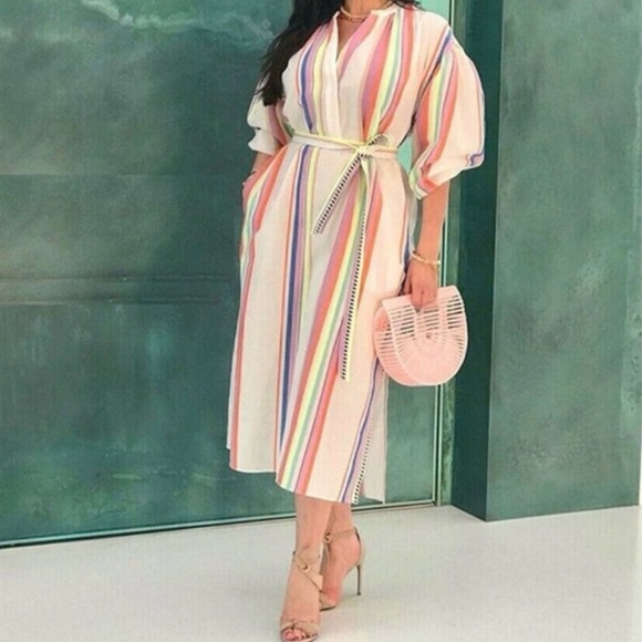 H&M Dresses & Skirts - 📌 SOLD lemlem x H&M Kaftan Caftan Dress Women’s Large RARE